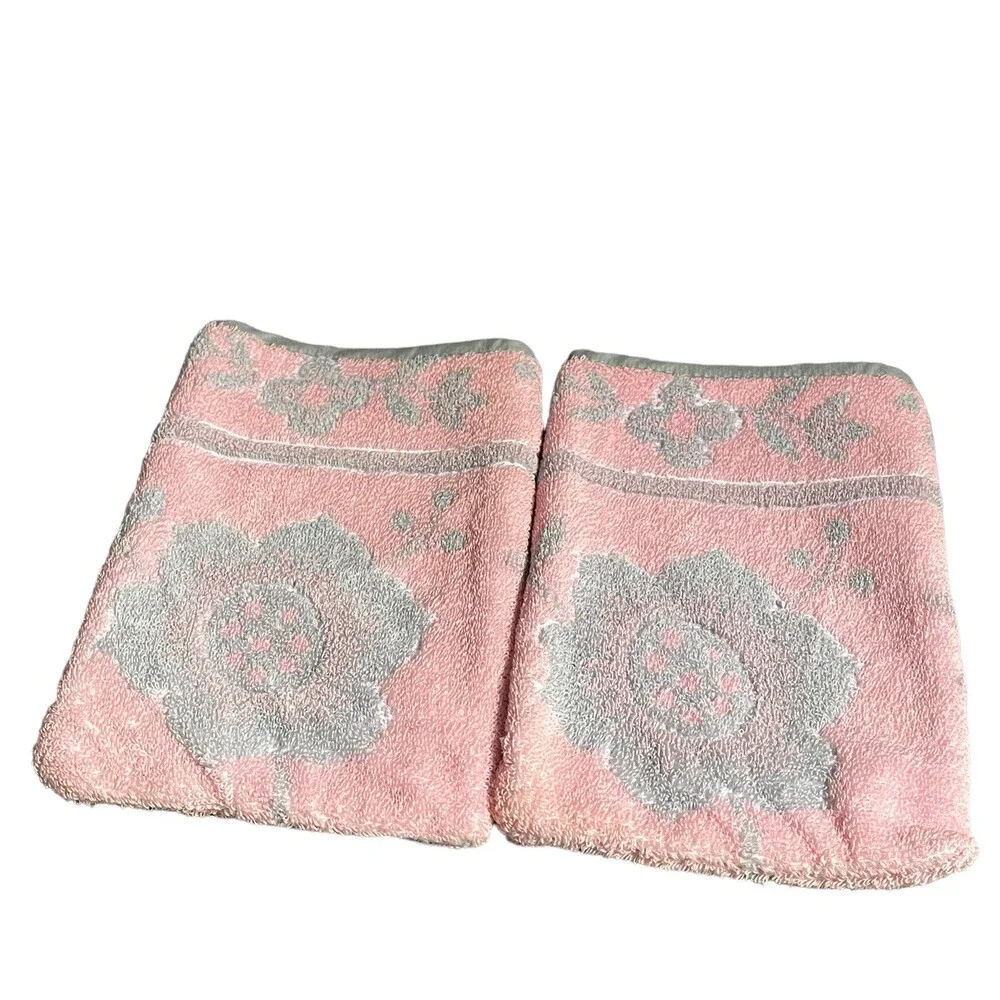 VTG Samaritaine De Luxe Bath Mitt Glove Cotton French Terry Washcloth Hand Towel